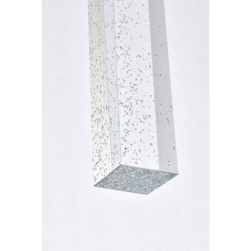 Satin Gold Crystal Raindrop Single Pendant Light