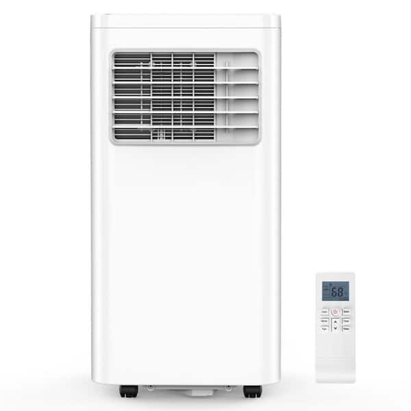 10,000 BTU (6,000 BTU DOE) 115-Volt Quiet 56dB Portable Air Conditioner w/Dehumidifier, Remote up to 450 sq. ft. White