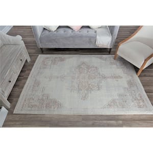 Rugs America Ivory Wash 2 ft. x 8 ft. Indoor Area Rug