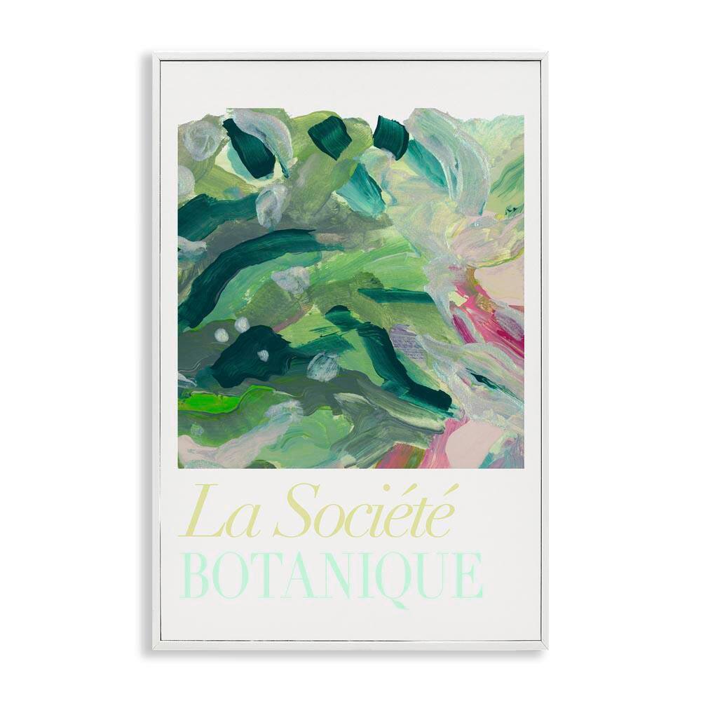 French Leaves Abstraction by cartissi White Framed Nature Giclee Art Print 30 in. x 20 in. price history on PriceWatchPro