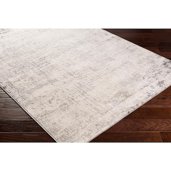 Hathor Charcoal 12 ft. x 15 ft. Modern Abstract Polypropylene Rectangular Area Rug