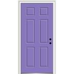 MMI Door 36 in. x 80 in. Severe Weather Right-Hand Outswing 6-Panel ...