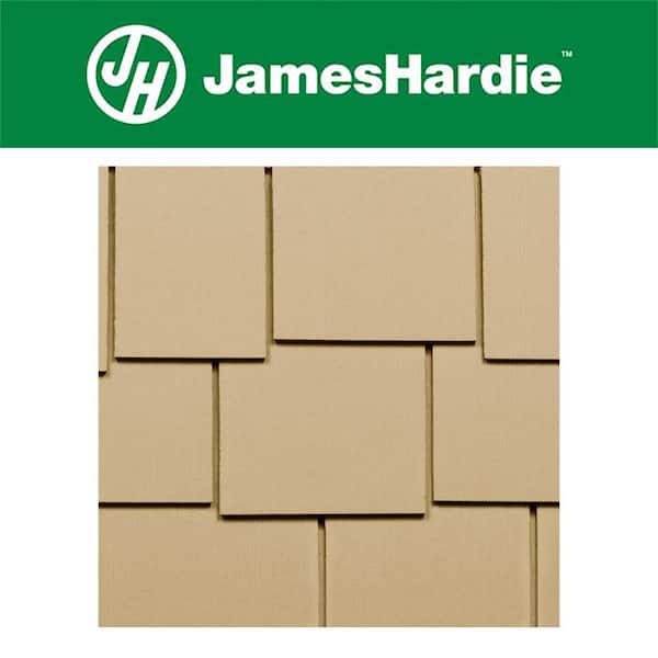Hardie Shingle HZ10 15.25 in. x 48 in. Primed Staggered Edge Fiber Cement Siding