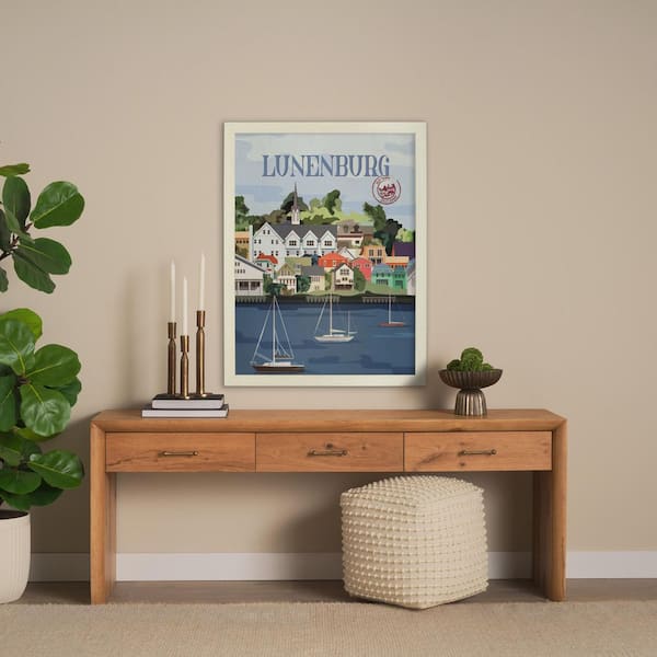 Lunenburg Go Series Brown Framed Wall Art 61.5 in. x 41.5 in.