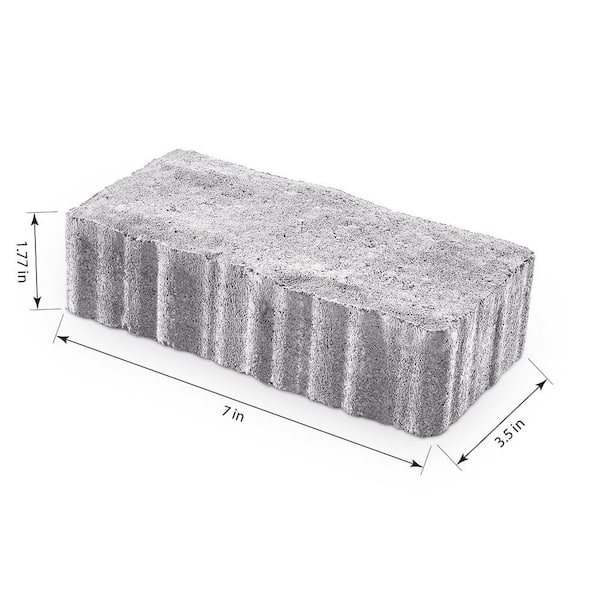 Clayton 7 in. L x 3.5 in. W x 1.77 in. H Winter Blend Concrete Paver (840-Pieces/142.8 sq. ft./Pallet) Clayton 7 in. L x 3.5 in. W x 1.77 in. H Winter Blend Concrete Paver (840-Pieces/142.8 sq. ft./Pallet)