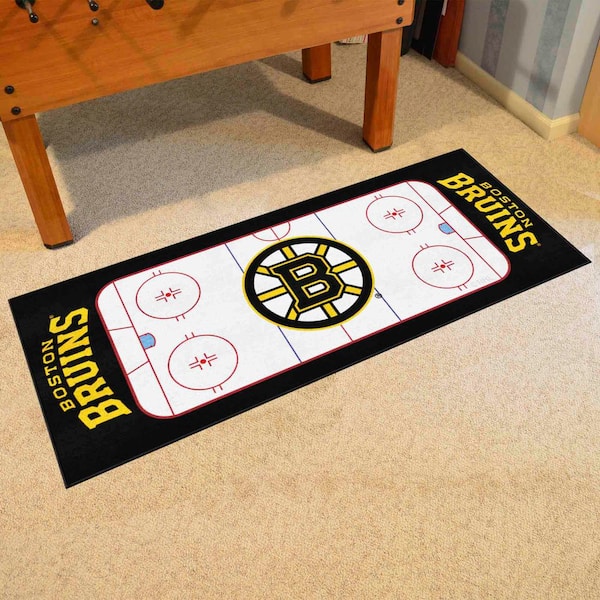 Boston Bruins 3 ft. x 6 ft. Rink Rug Runner Rug