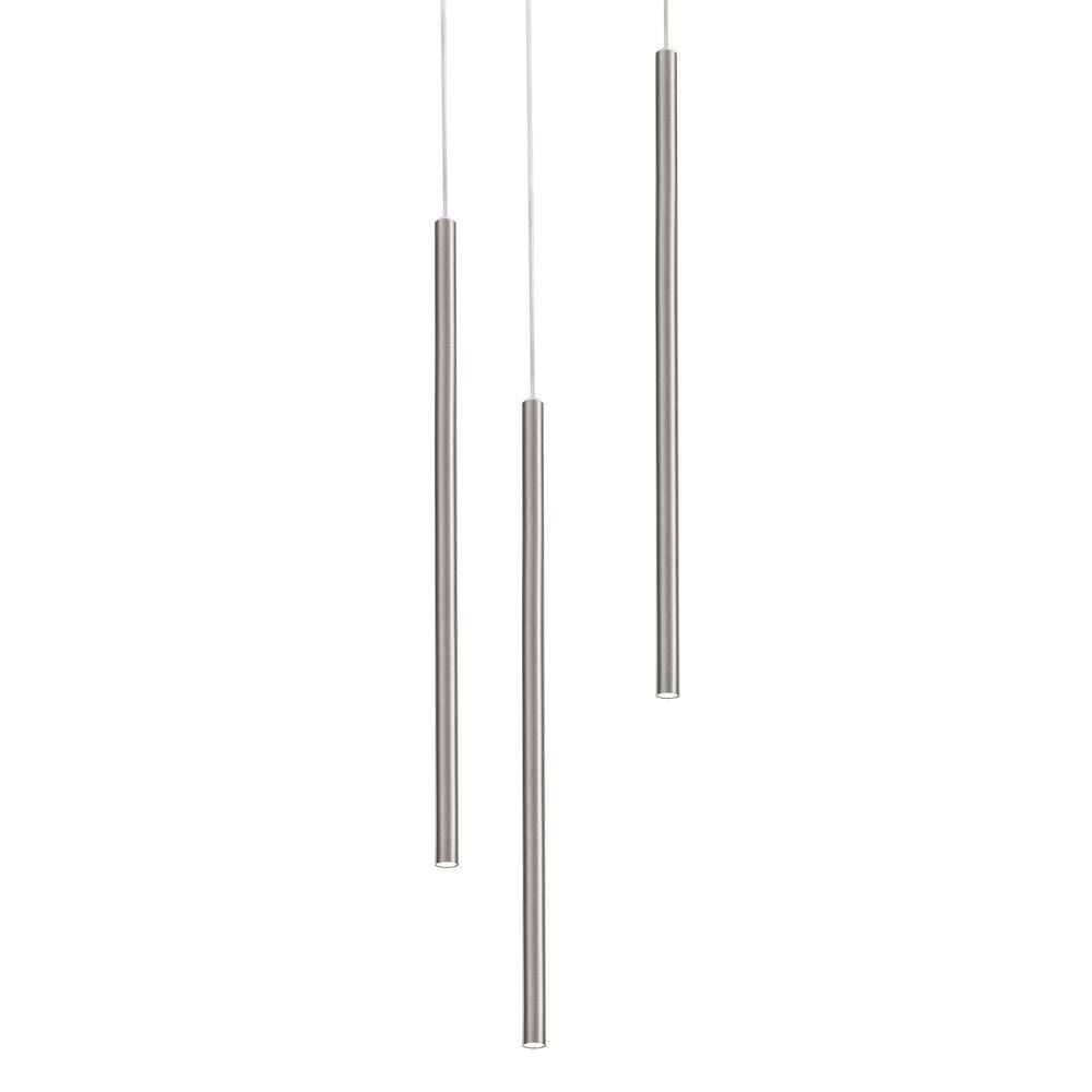 Satin Nickel 18" LED 3-Light Pendant