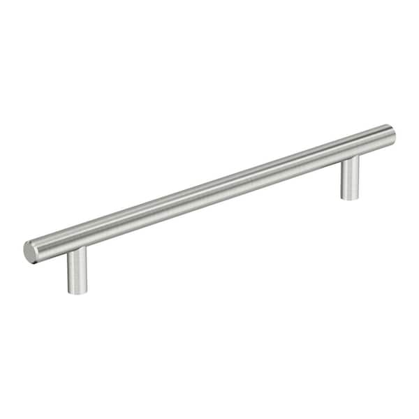 Amerock Bar Pulls Hollow 7-9/16 in. Modern Stainless Steel Bar Cabinet Pull