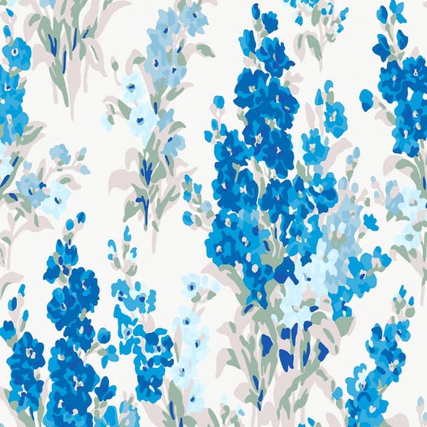 Laura Ashley Stocks Blue Sky Removable Wallpaper Sample