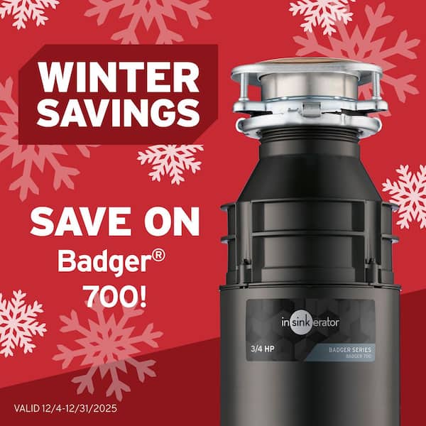 Badger 700, 3/4 HP Continuous Feed Kitchen Garbage Disposal (6-Pack), Badger Series