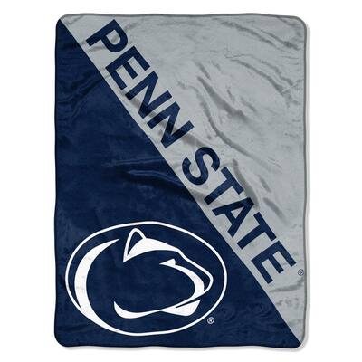 Halftone Penn State University Polyester Twin Knitted Blanket