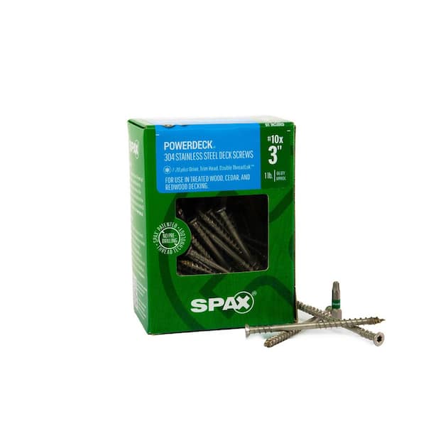SPAX #10 x 3 in. Stainless Steel T-Star Plus Drive Trim Head Double Lok  Thread Screw (66-Box) 45705008402004 - The Home Depot