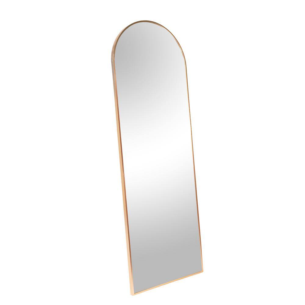 Arched Gold Full Length Mirror 63 in. W. x 22 in. for bathroom, Full Body M