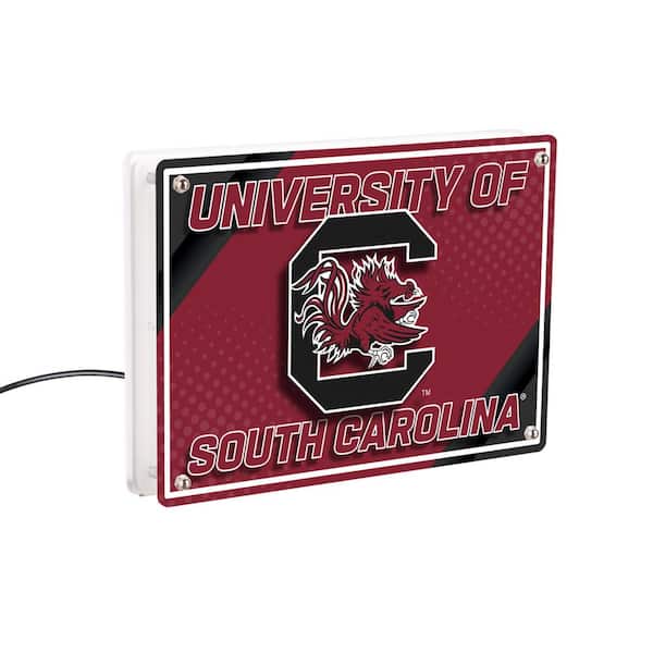 Evergreen University of South Carolina NCAA Red Rectangle Desklite LED Decor