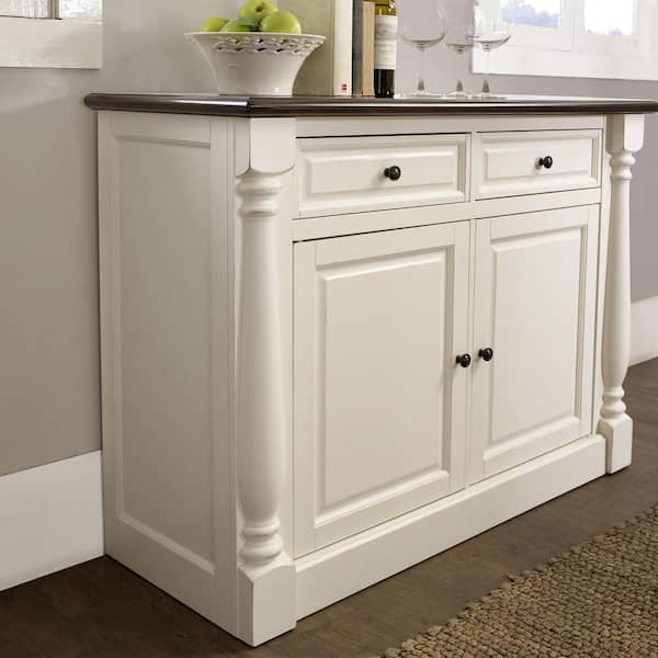 CROSLEY FURNITURE Shelby White Buffet CF4206-WH - The Home Depot