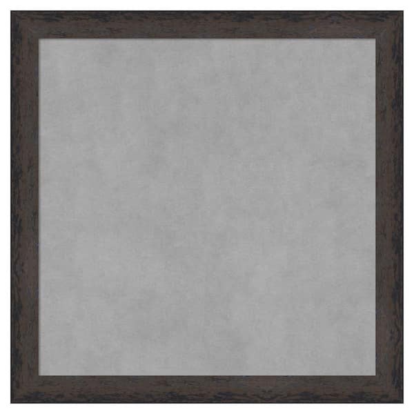 Amanti Art Dappled Black Brown Narrow 23 in. x 23 in. Framed Magnetic Board
