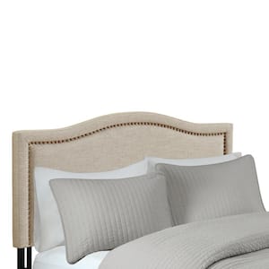 Augusta Beige King Upholstery Headboard