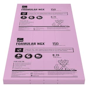3/4 in. x 1.25 ft. x 4 ft. R-2.65 Polystyrene Panel Insulation Sheathing  (6-Pack)