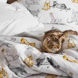 Regal Cats Company Cotton® Percale Sheet Set