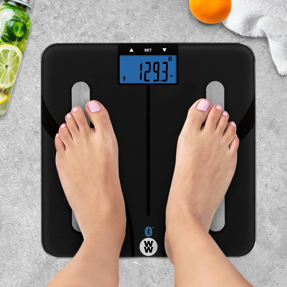 Black Digital Bluetooth Body Analysis Smart Scale