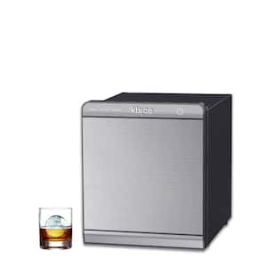 21.3 in. 1.25 lb. Ice Per Day Cocktail Type Ice Sphere Ice Maker Clear Slow Melt in Stainless with Filtered Water Tank