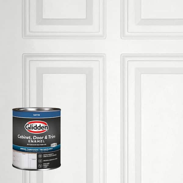 1 qt. PPG1001-1 Delicate White Satin Door, Trim and Cabinet Paint