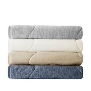 Cooling Touch Grey 50 in. x 60 in. Down Alternative Throw Blanket