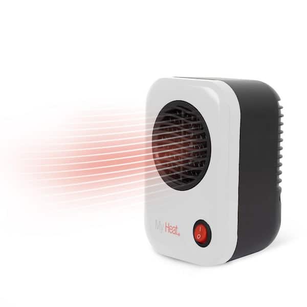 My Heat 200-Watt Electric Portable Personal Space Heater, White