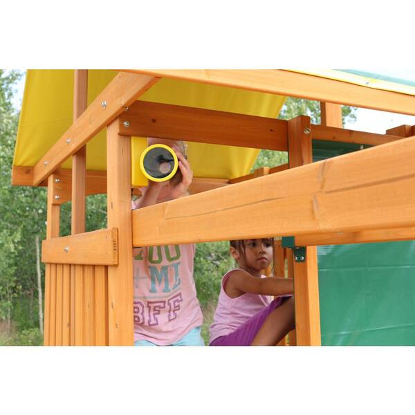 cedar summit brookridge cedar wooden play swing set