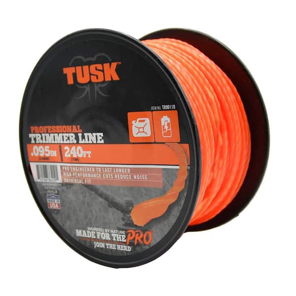 .095 in. x 240 ft. Large Spool, Universal Fit Pro Grade Replacement Twisted Trimmer Line