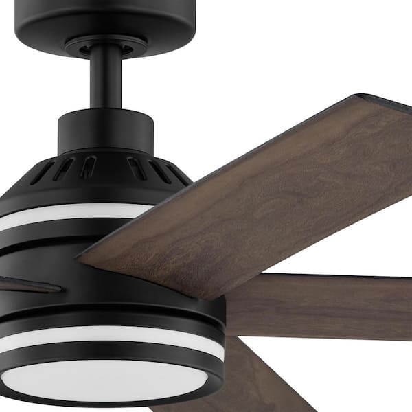 ひ*ろ様 FaB　Light & Shadow Convention Exclu Hampton Bay Ashburrow 52 in. Indoor Matte Black Ceiling Fan
