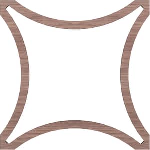 Small Lilley Fretwork 3/8 in. x 1-15/16 ft. x 1-15/16 ft. Brown Wood Decorative Wall Paneling 1-Pack