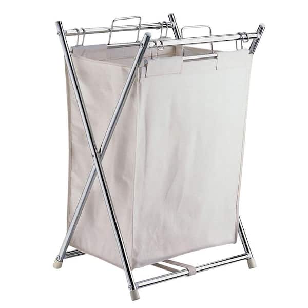 Neu Home Folding Hamper with Canvas Pull-Out Bag