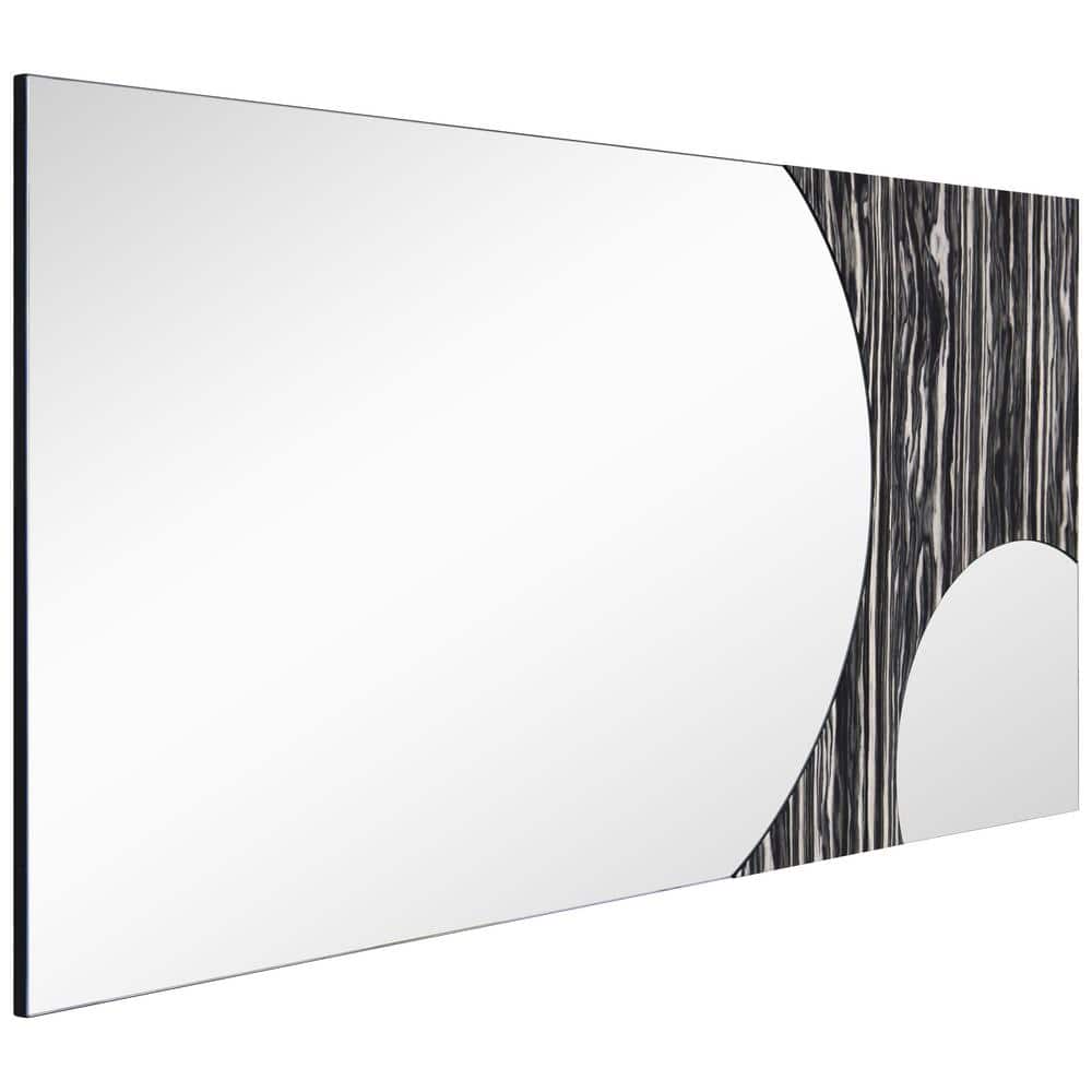 Eclipse Harmony 57" x 28" Rectangular Frameless Vanity Mirror with Exotica Stained Veneer
