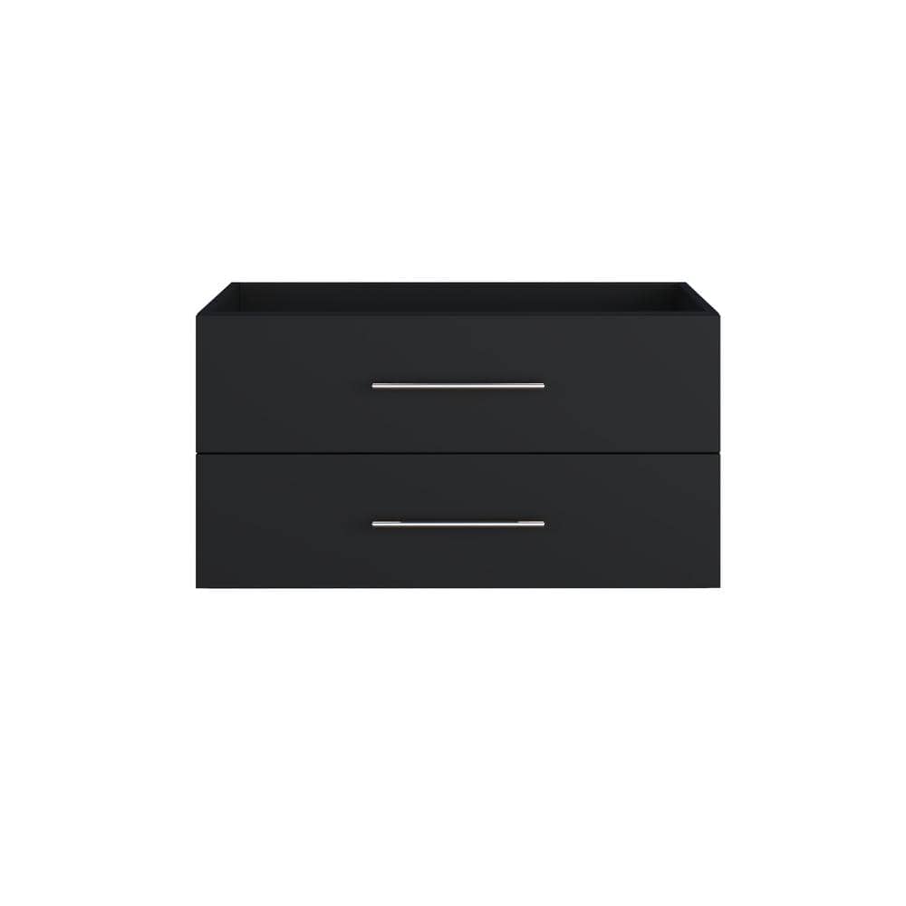 Napa 40 in. W x 20 in. D x 21 in. H Single Sink Bath Vanity Cabinet without Top in Matte Black, Wall Mounted price history on PriceWatchPro