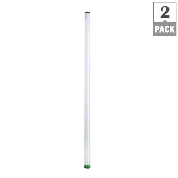 Philips 32-Watt 4 ft. Linear T8 Fluorescent Light Bulb, Soft White (2-Pack)