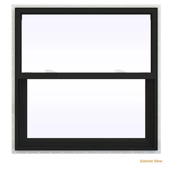 JELD-WEN 36 in. x 36 in. V-2500 Series Bronze Exterior/White