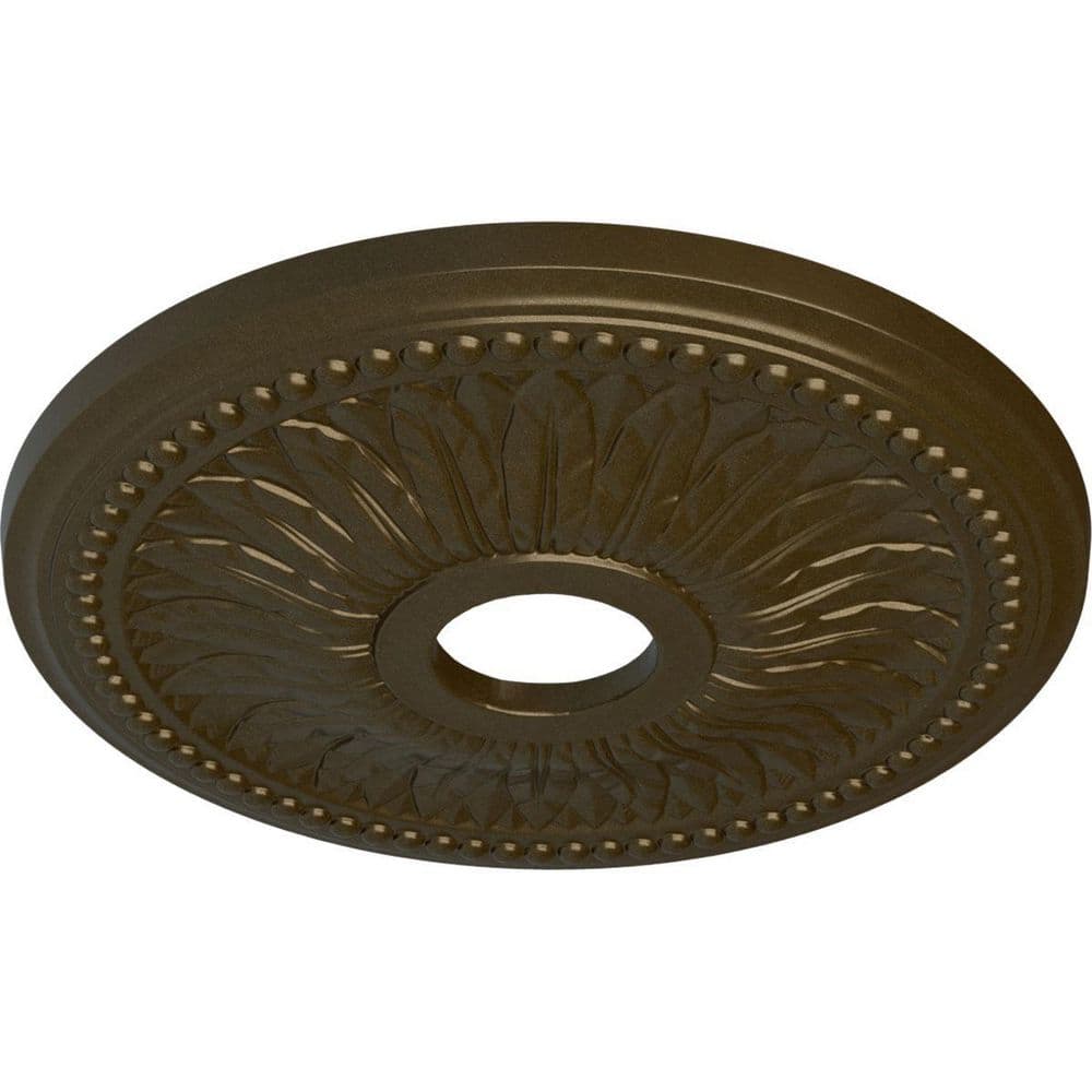 Bailey 18" Hand-Painted Brass Polyurethane Ceiling Medallion