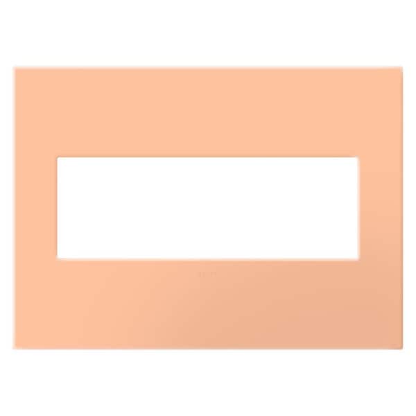 Legrand adorne 3-Gang Peachy Decorator/Rocker Plastic Wall Plate with Microban Protection
