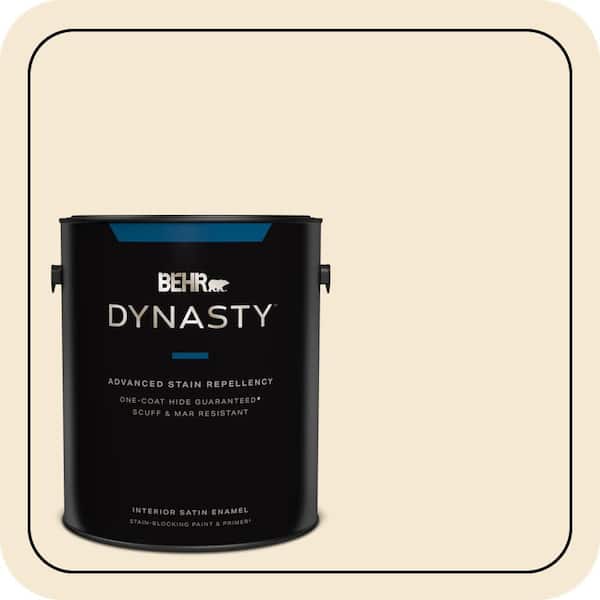 BEHR DYNASTY 1 gal. Home Decorators Collection #HDC-AC-11 Clean Canvas Satin Enamel Interior Stain-Blocking Paint and Primer