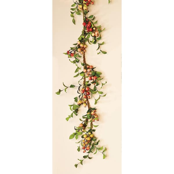 Artificial 60 in Rose Hip Garland 1201 - The Home Depot