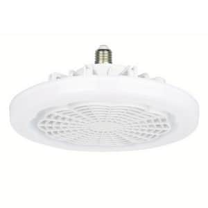 18 In. Indoor White Low Profile Ceiling Fan With Remote Control Light 3 Speed LED Dimming 3 Colors Flush Mount Fan