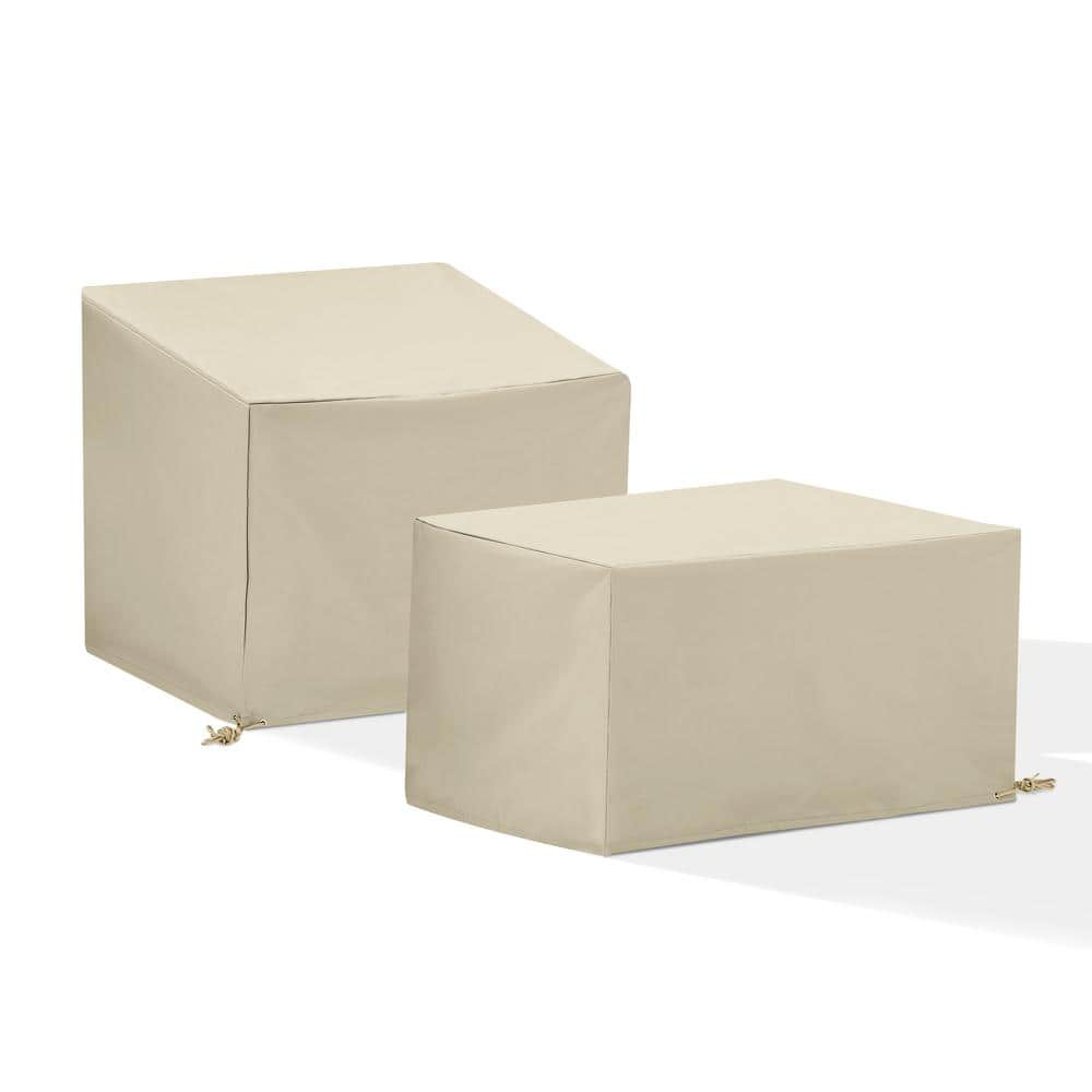 CROSLEY FURNITURE 2-Piece Tan Outdoor Furniture Cover Set