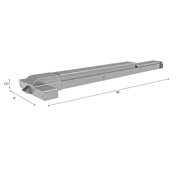 36 in. Aluminum Touch Bar Surface Vertical Rod Exit Device