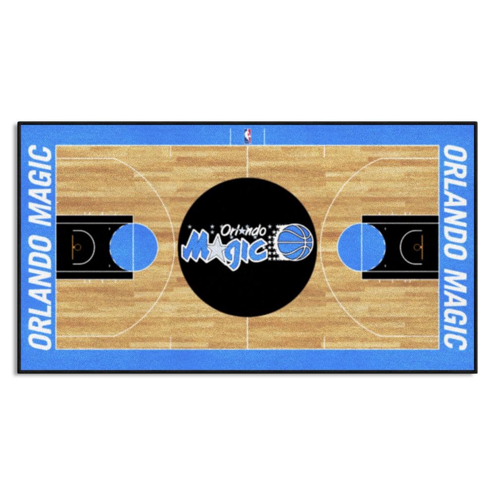 FANMATS NBA Retro Orlando Magic Blue 2 ft. x 4 ft. Court Area Rug