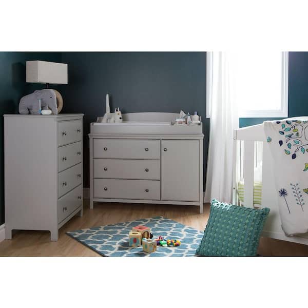 South S Cotton Candy 3 Drawer Soft, Gray Changing Table Dresser