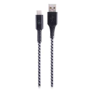 8 ft. Durable Braided Standard USB to USB-C Charging Cable