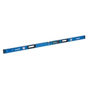72 in. Digital Box Level with Case 8 in. Magnetic Torpedo Level and Rafter Square in True Blue