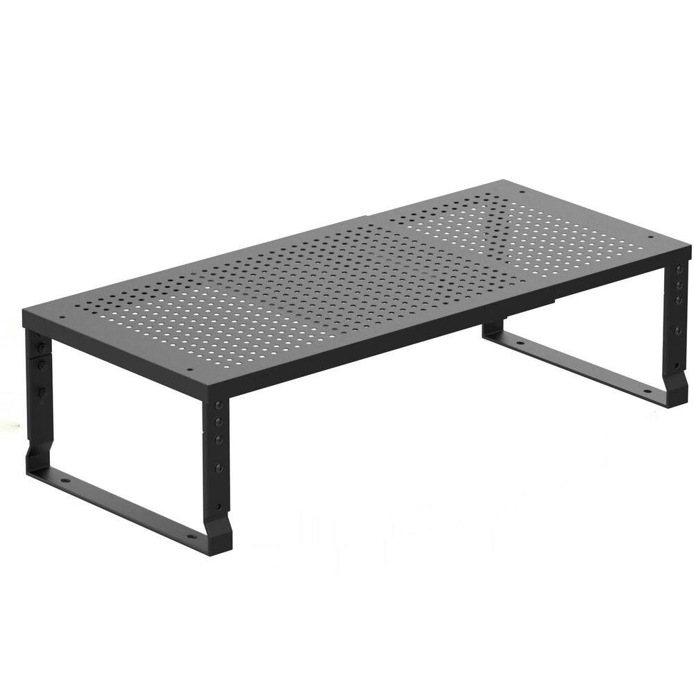 Expandable Adjustable Metal Cabinet Shelf Organizer with Stackable Layers for Kitchen, Pantry and Bathroom Countertop