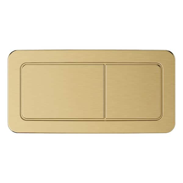 Eurocube Dual Flush Actuator in Brushed Cool Sunrise